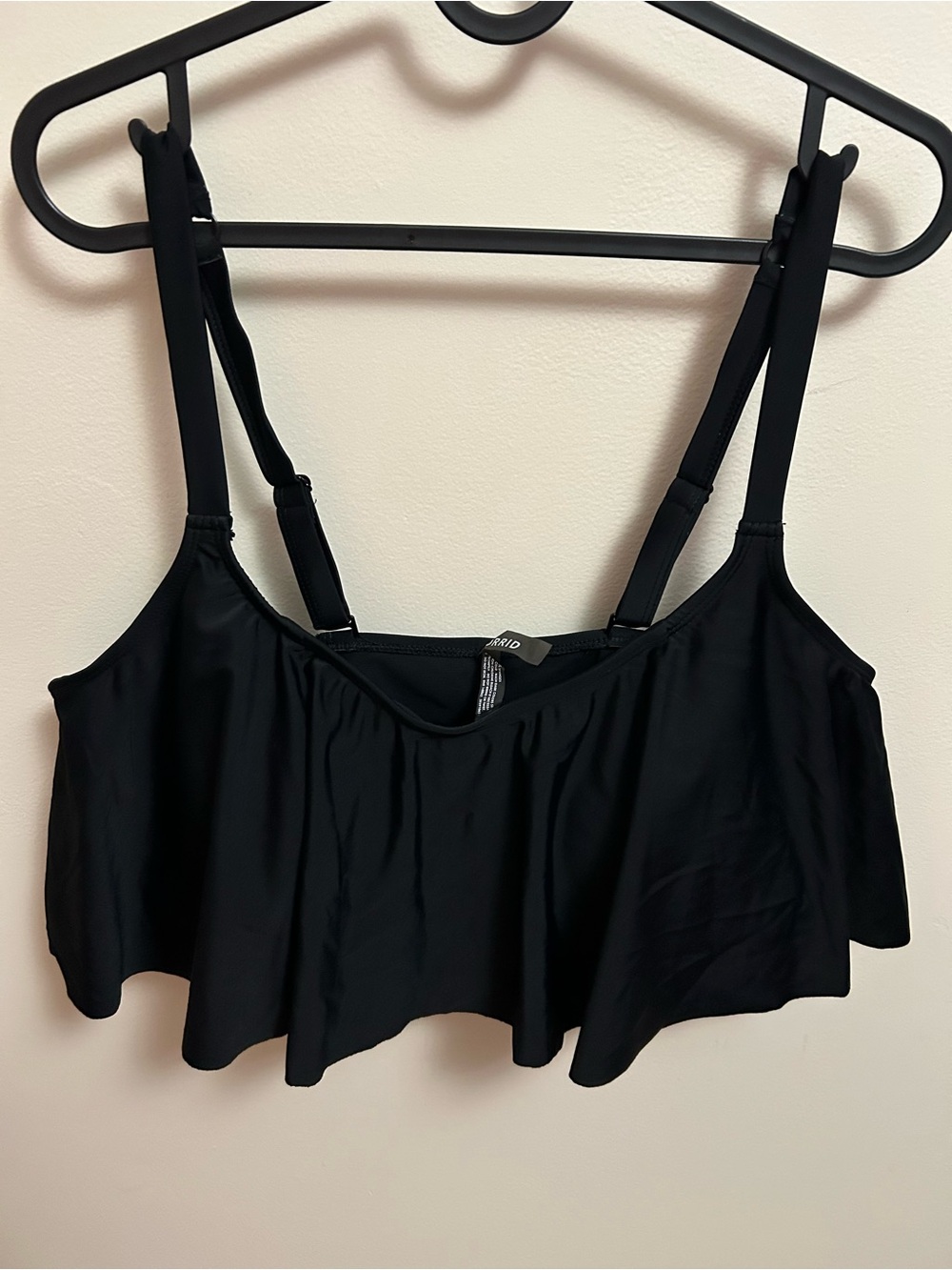 torrid Black Flounce Bikini Top